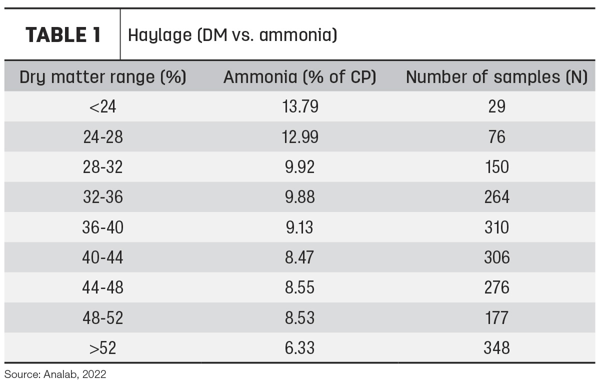 High-ammonia forages: Effect on cattle