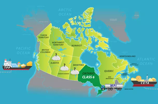 Canadian trade illustration