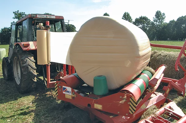 Firm, dense bales that are tightly wrapped 