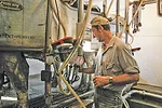 Checking the milkers