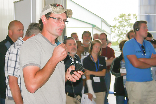 Bruce Sayles at Progressive Dairy Operators' Outdoor Farm Show