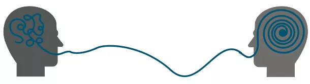Brain wave illustration