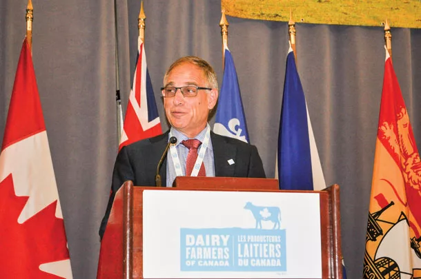Wally Smith, president of Dairy Farmers of Canada