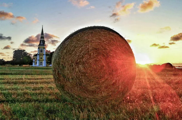 Tiny Acres hay bale