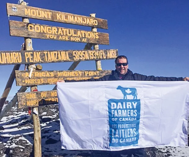 Canadian dairy farmers climb for kids