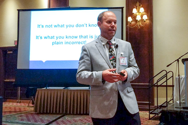 Nate Zwald presenting