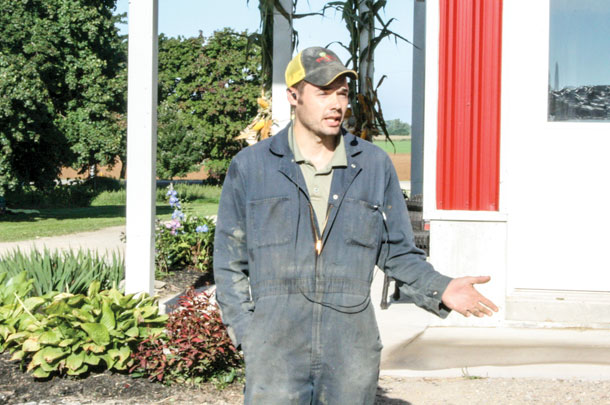 Roger Haag welcomes the Progressive Dairy Operators bus tour in 2016