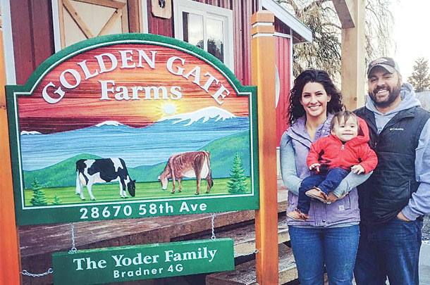 Organic farm family