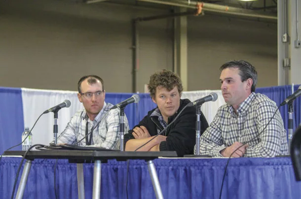 Left to right, Stefan Weber, Rolf Haanstra and Curtis McNeil