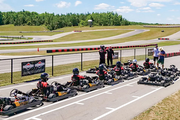 Canadian Tire Motorsport Park in Bowmanville, Ontario, for some fun yet competitive go-karting