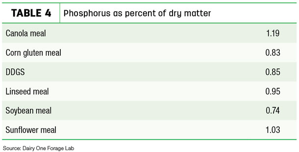 Phosphorus as percent of dry matter