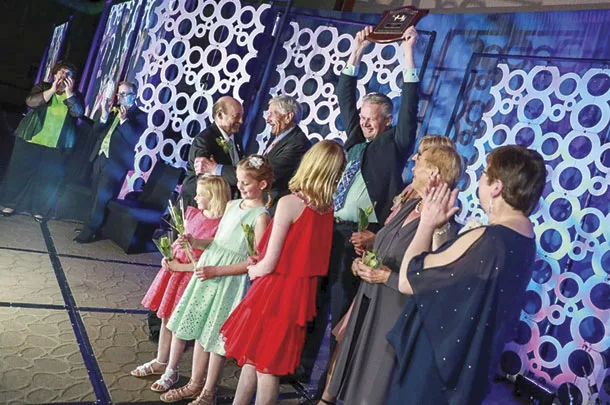 Marsfield winning their 2018 Master Breeder shield at the 2019 Master Breeder Gala in Charlottetown, Prince Edward Island.