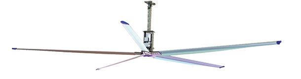 High volume low speed (HVLS) fans