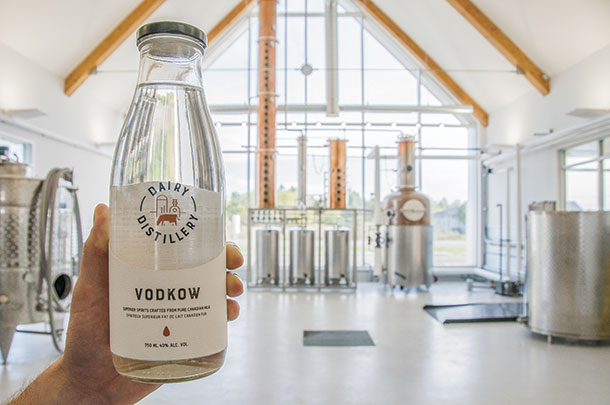 Vodkow is produced out of the Dairy Distillery 