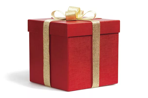 Wrapped present
