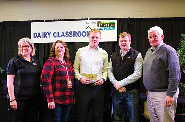 L to R Rita Maciukiewicz, Aaron Keunen, Brad Gilchrist and Craig Connell.