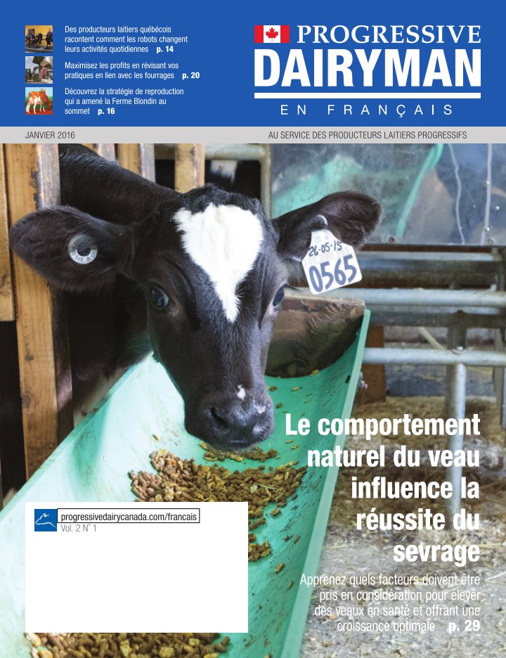 Progressive Dairy en français Issue 1 2016