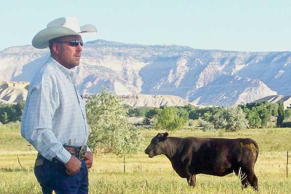 Scott Ford uses pasture weaning with a Red Angus herd.