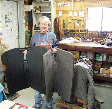 Sprinkles shows off some saddle pads