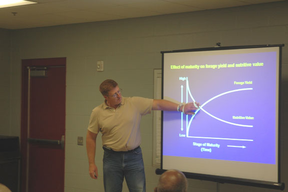Dr. Tony Provin discusses Invitro True Digestibility Analysis as well as other forage science recently with Brazos Valley beef producers