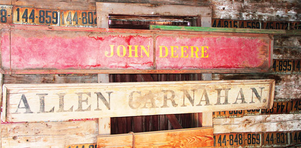 Old signs are preserved