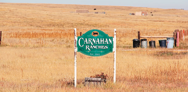 Carnahan Ranch sign