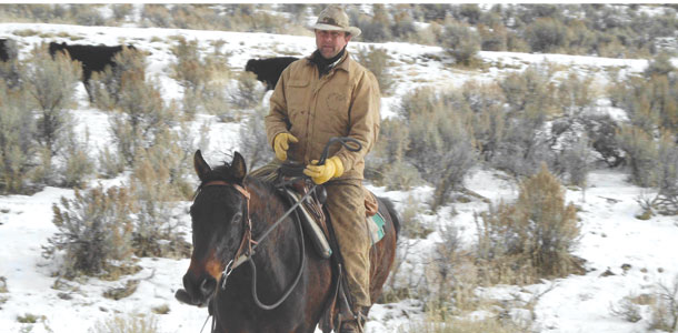 Stacy Davies on horseback