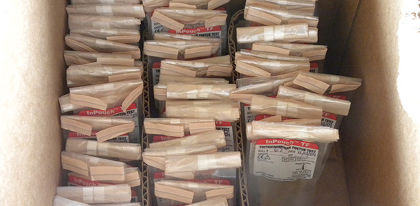 box of samples