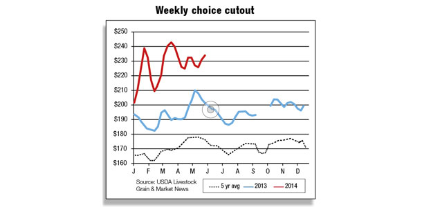 Weekly choice cutout