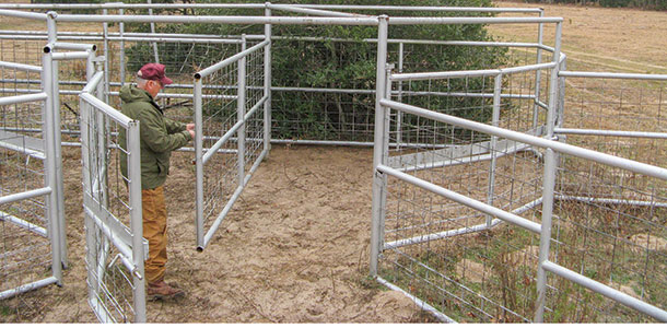 Checking corral gates