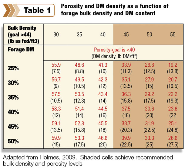 Porosity and DM density
