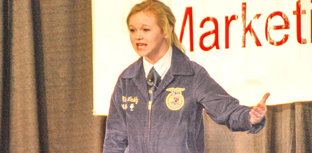 Kiera Leddy speaking