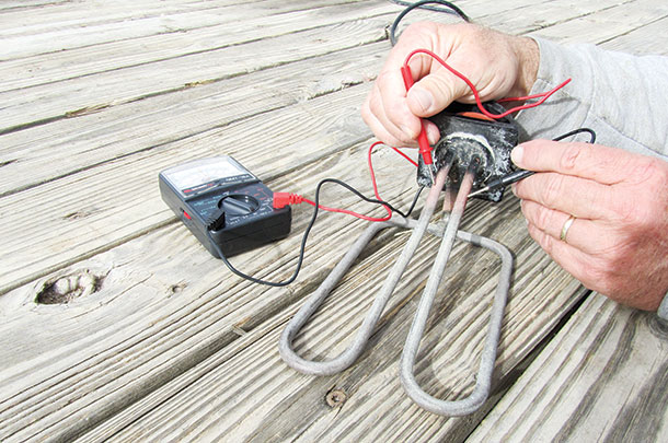 Check your water trough heater element 