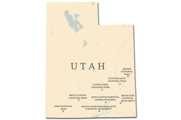 Map of Utah