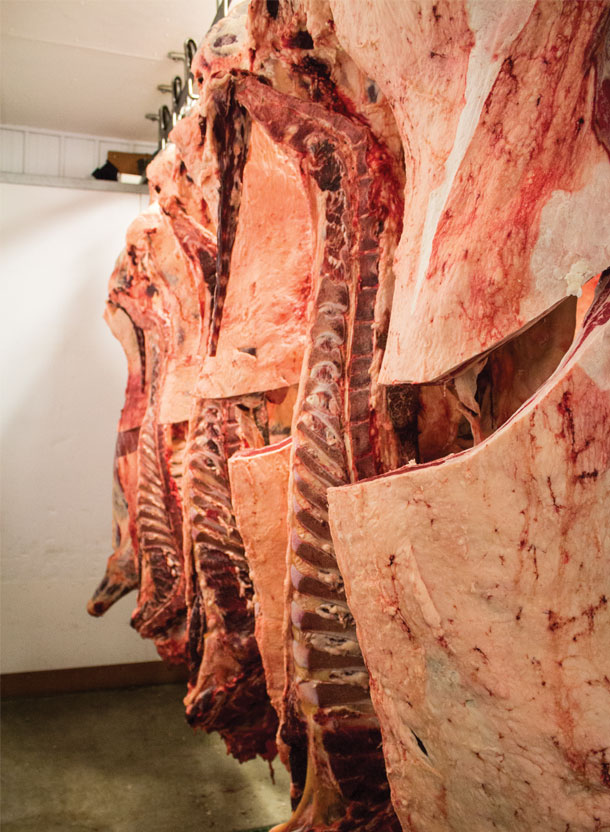 Marbling is the intramuscular fat that accounts for juiciness and flavor in cooked beef