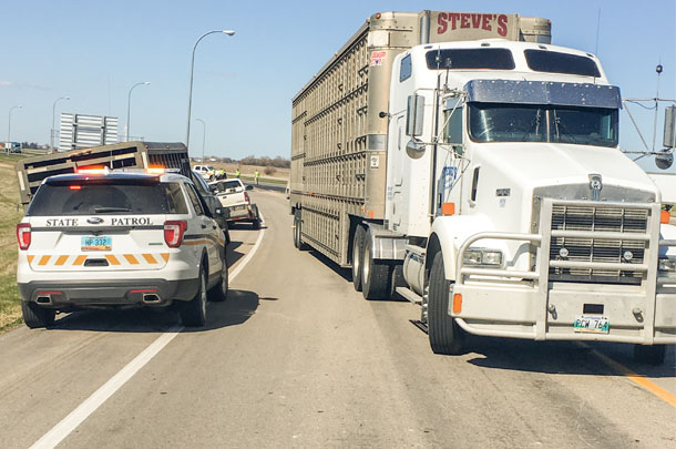 Additional trailers were called to transport