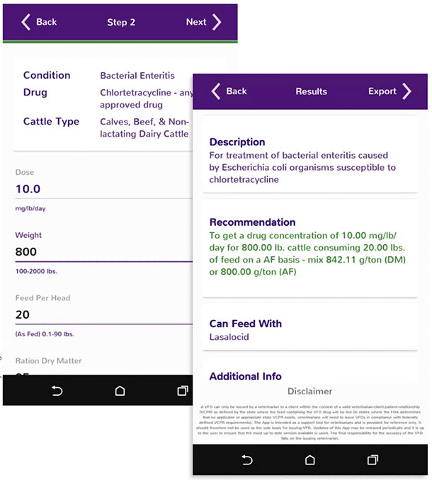 The VFD Calculator Mobile app
