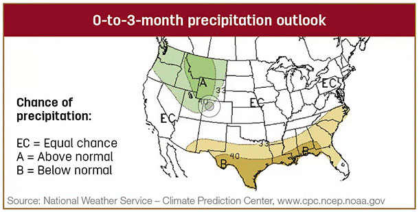 Precipitation map