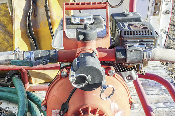 This manifold saves fittings, but more important it saves space