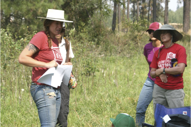 Robinette teaches campers about holistic management principles