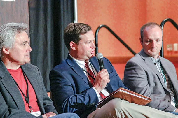 Left to right, Wade Shafer, Dan Moser and John Genho