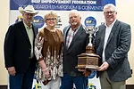 Burt Rutherford, Marilyn and Frank Hinkson Jr., and Lee Leachman