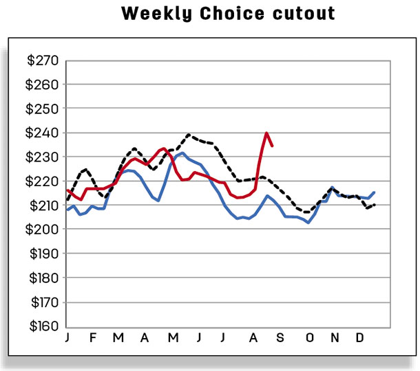 Weekly choice cutout