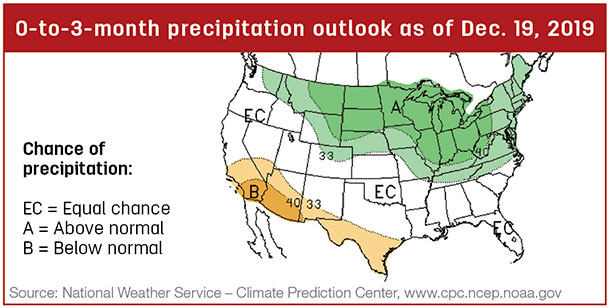 Precipitation map