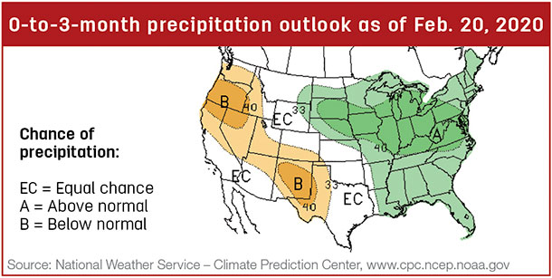 Precipitation map