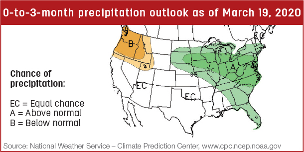 Precipitation map