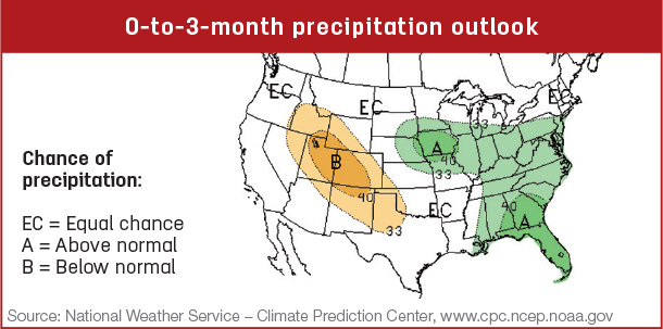 Precipitation map