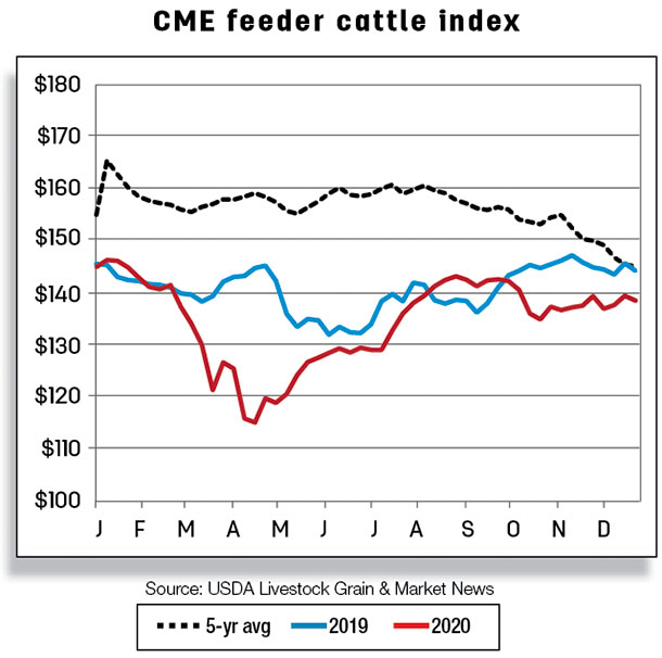 CME feeder cattle index