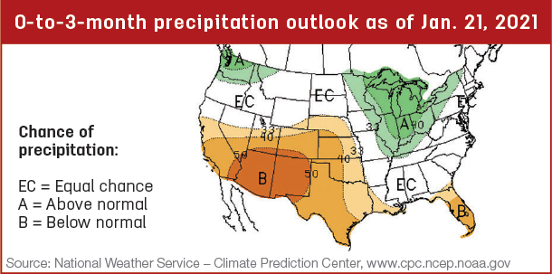 Precipitation map