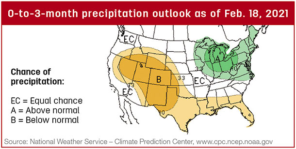 Precipitation map